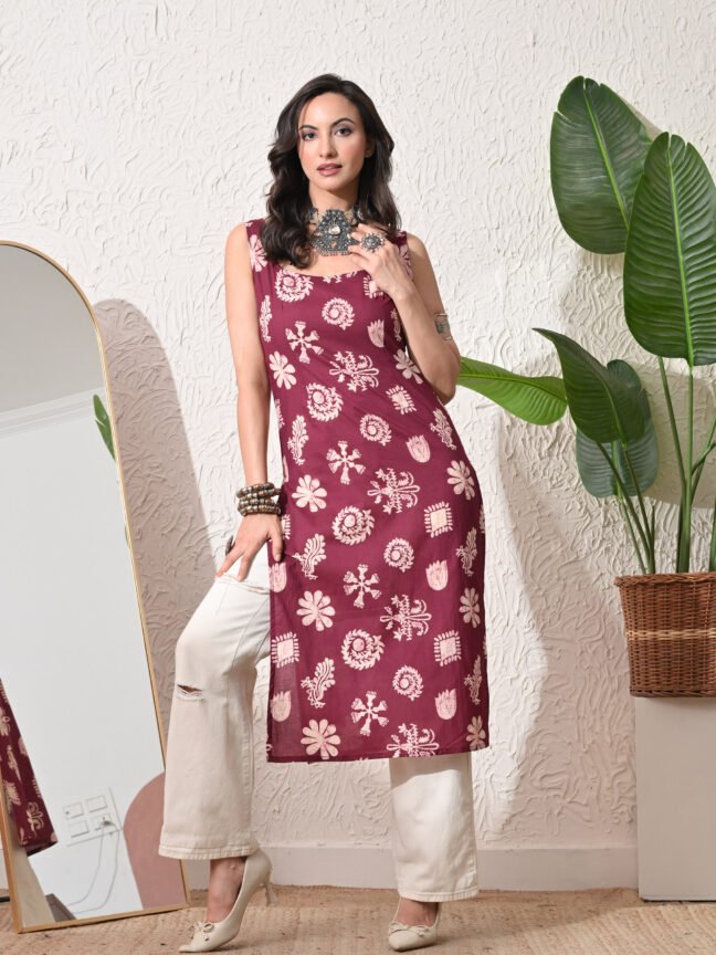 Berry Crush Aesthetic Kurta