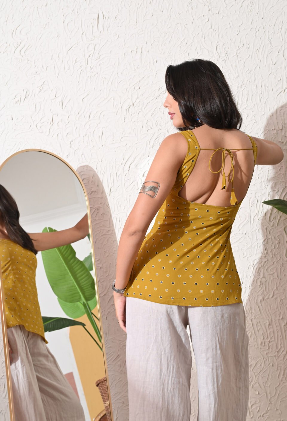 Pixel Perfect open Back Kurti