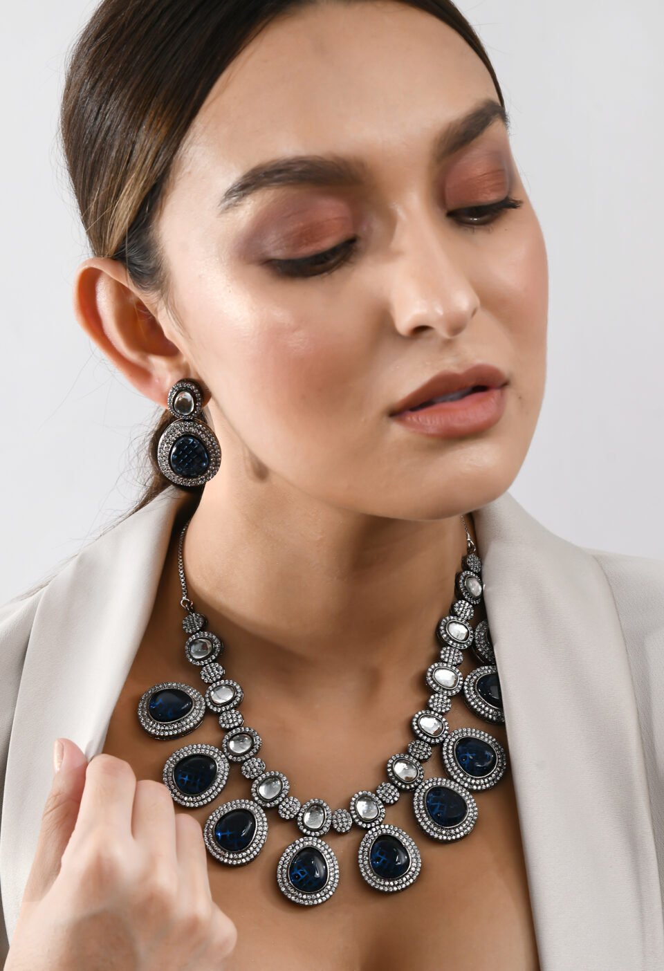 Blue Aura Drip Statement Set Alternate