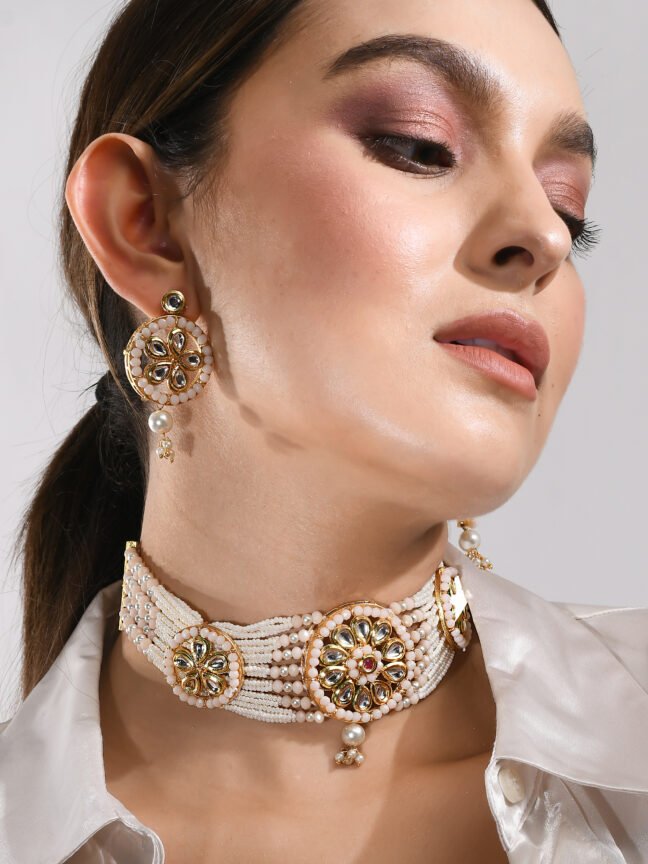 Pearl Bloom Royale Choker Set