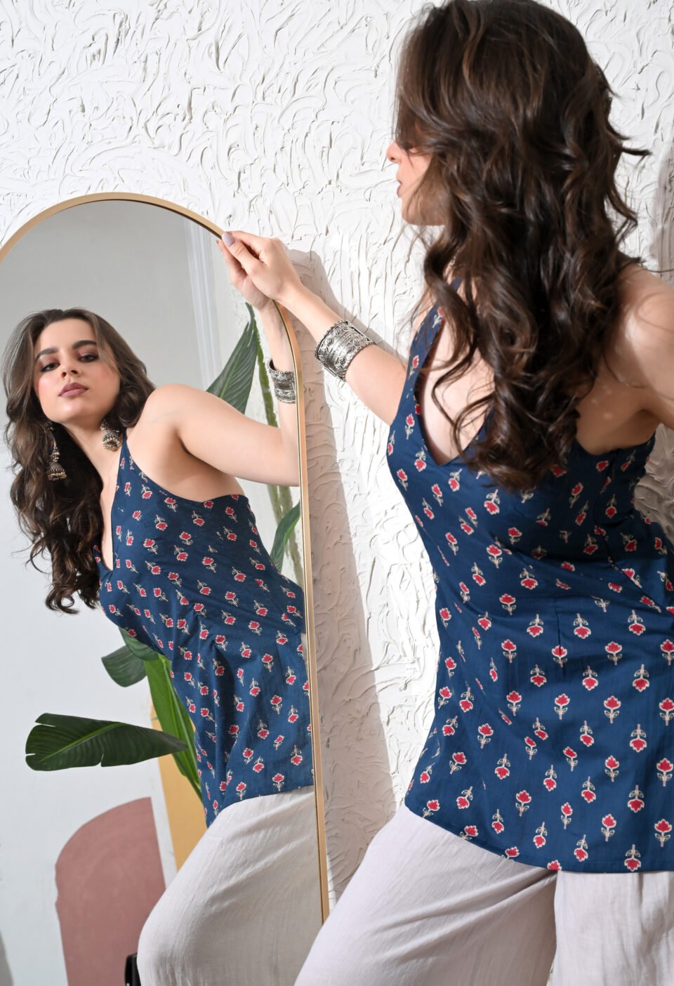 he "Indo-Western It-Girl" Halter Tunic